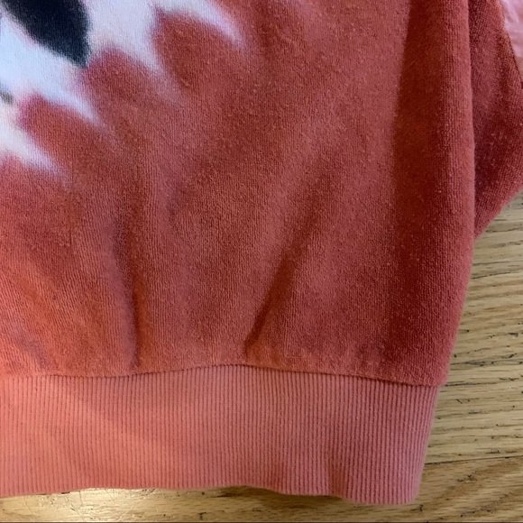 Young Fabulous & Broke Sweatshirt Boho Coral Purple Tie-Dye Crew Neck Women’s XS - Picture 8 of 14
